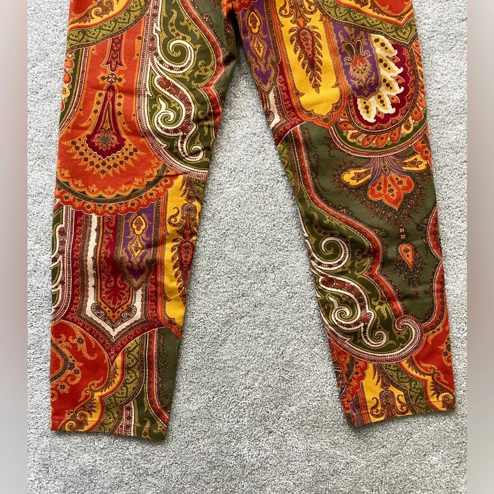 Escada paisley vintage skinny jeans - Picture 2 of 10